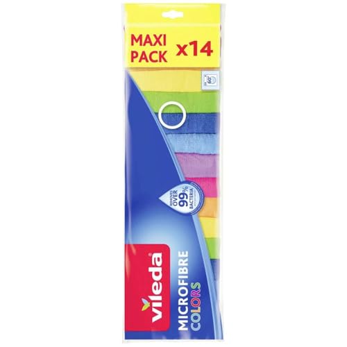 VILEDA Colors Maxi Pack Mikrofasertücher, 14 St, (6426) Marca