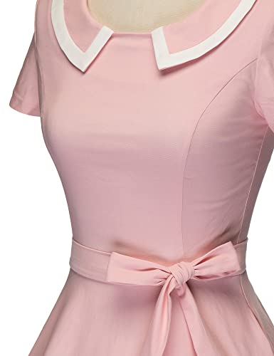 Gowntown Women's 50S 60S Vintage Sexy Fitted Office Pencil Dress Pink #TOP3