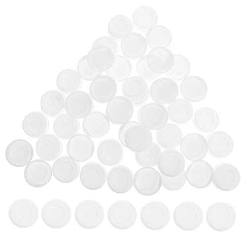 Veemoon 50pcs Paper Tube Rubber Cap Plug Caps Small Round End Plugs Painting Paper Tube Cap Convenient Poster Tube Caps Small End Caps Mailing Tube Caps Round Paper Tube Caps White or