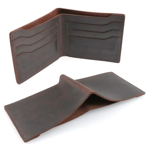 Portefeuille en cuir véritable vintage Okika de style rétro - 5