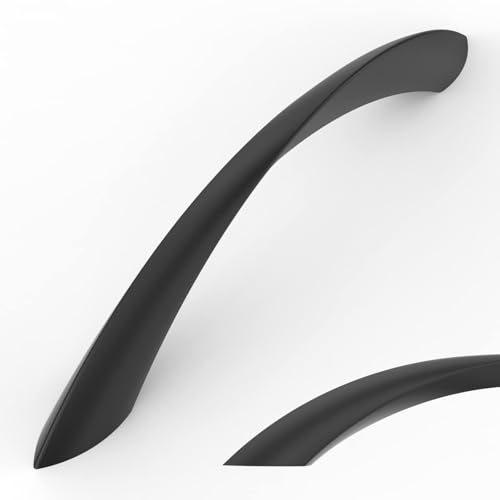 Amerdeco 10 Pack Matte Black 6.3 Inch(160mm) Hole Centers Kitchen