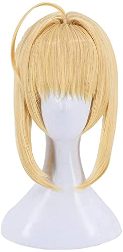 Perruque Cheveux Courts Raides Or Fate/Extra pour Rendre votre Costume Confortable