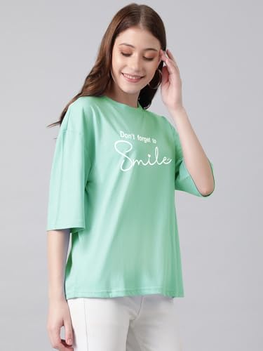 Image of KOTTY Quirky Printed T-Shirt for Women | Fun & Playful | Casual Chillwear