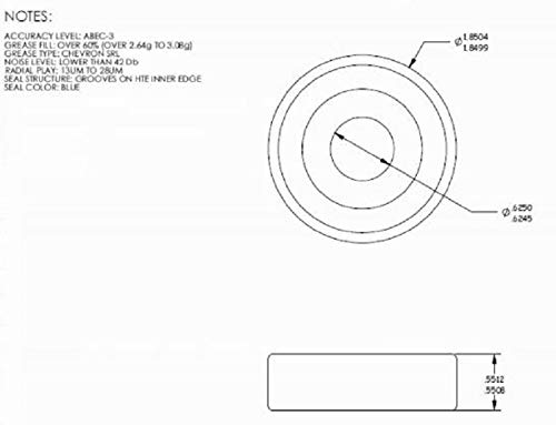 B985/8 - Swisher Replacement Trimmer Bearing