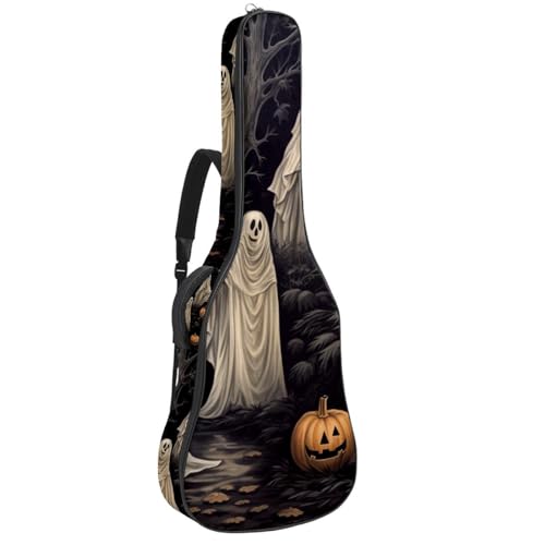 Housse pour guitare classique et basse Halloween Boo avec crochet