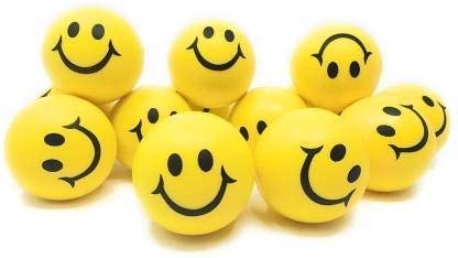 Smiley Balls Stress Relief Squeeze Balls – Pack of 2 Lightweight Foam Balls for Hand Exercise & Anxiety Relief – Yellow – Fun for All Ages-image-27