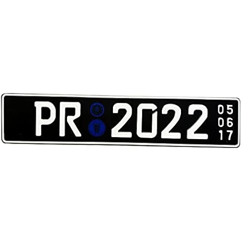 Atbsq Hot Universal Embossed Characters Numbers Japanese Auto Car License Plate Aluminum Cover