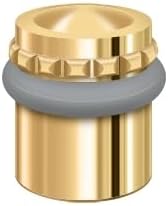 Deltana UFBP4505CR003 Solid Brass 1 1/2-Inch Round Universal Floor Bumper Pattern Cap