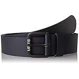  Levi\'s Textured Roller Buckle Belt Cinturón, Navy Blue, 110 para Hombre