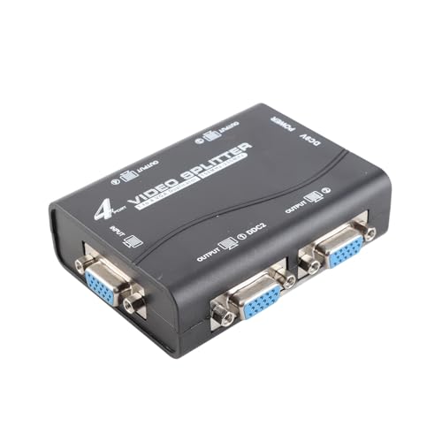 Splitter VGA multi-écrans idéal pour relier un ordinateur à quatre TV ou projecteurs