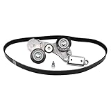 MOTOKU Belt Tensioner and Serpentine Belt for Chevrolet Impala Eco 2014, Malibu 2013-2014, Buick LaCrosse 2.4 2012-2016, Regal 2.4 2012-2016