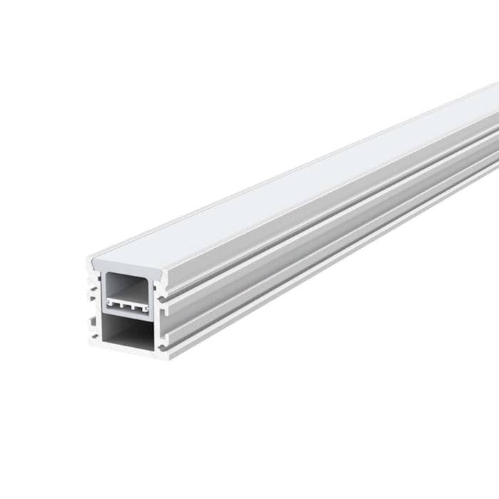 G.W.S® Waterproof Inground LED Profile, 1-Pack Aluminium Channel for LED Strip Light, 2 Metres 30.5mmx30mm (417)
