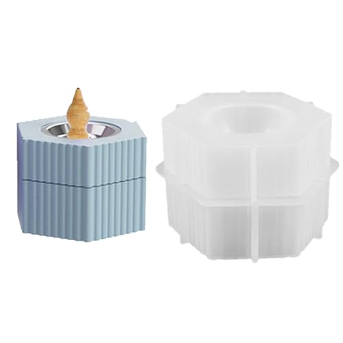 Moldes de resina de silicona, moldes de silicona para resina, molde de silicona redondo a rayas, molde de caja de resina, moldes de silicona para adornos reutilizables, molde creativo de resina