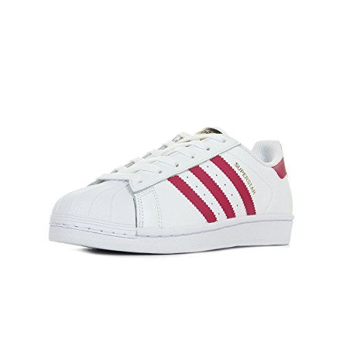 adidas Superstar, Zapatillas de Deporte Unisex Adulto, Blanco Fucsia, 36 2/3 EU