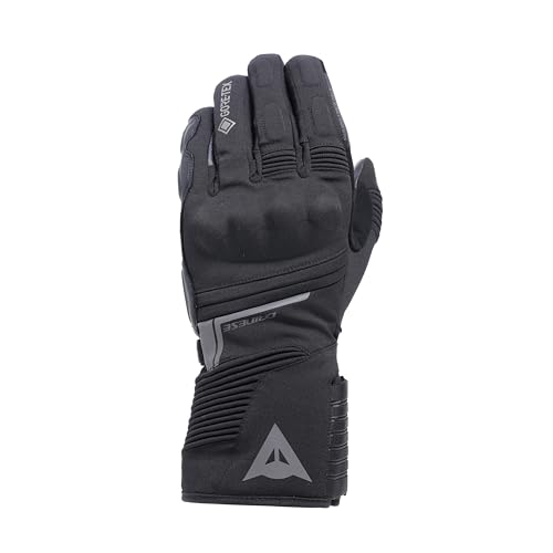 Dainese - Funes Gore-Tex® Gloves, Guantes de Invierno para Moto, Acolchados, Antideslizantes, Protectores de Nudillos, Pantalla Táctil, Hombre, Negro, L