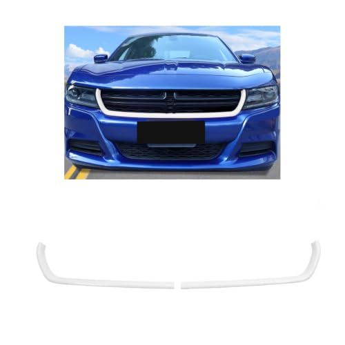 Image of Voodonala for Charger Front Grille Inserts Trim for 2015-2023 Dodge Charger, Radiator Grill Cover Protector, ABS White Exterior Accessories, 2PCS