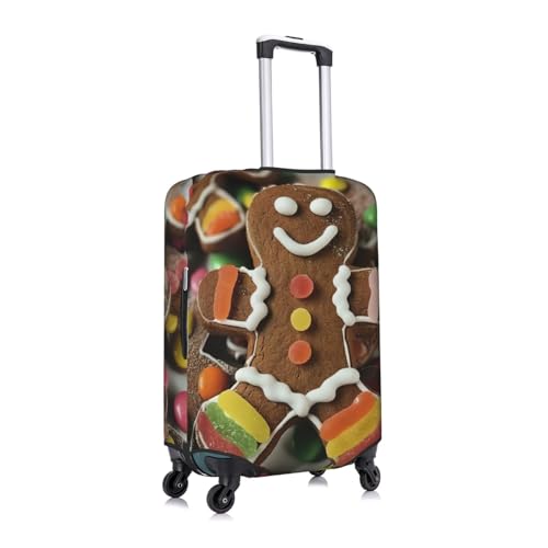 Housse de protection pour bagage en polyester lavable blanc taille S motif bonbons