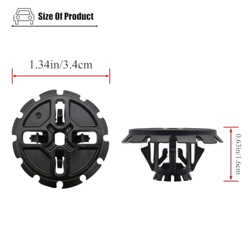 Image of 2PCS Body Deflector Retainers Compatible with Ford Escape 2017 2018 2019, Heat Shield Clips for W790373-S900