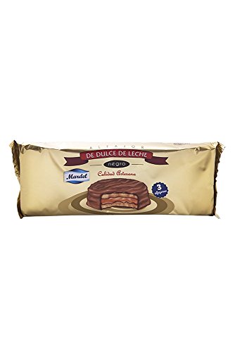 3 x Chocolate Alfajores Mardel (dulce de leche sándwiches para galletas)