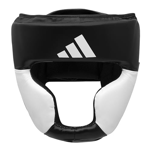 adidas Response Standard Head Guard Kopfschoner, Schwarz/Weiß, S