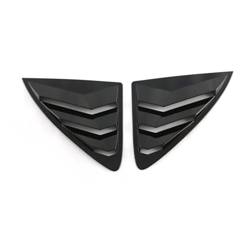 Car Rear Window Side Louvers Vent Trim Accessories Compatible for Benz E Class 2024(Black)
