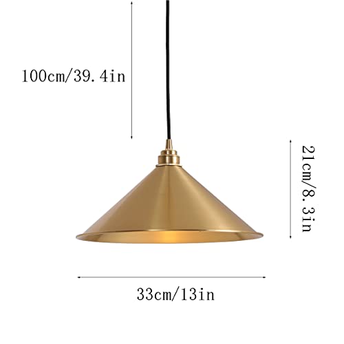 Lámpara de cobre minimalista para iluminar zonas oscuras del pasillo 7