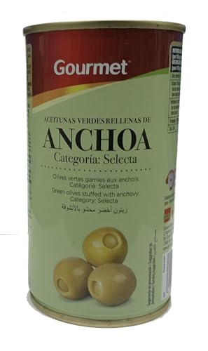 Marca Blanca - Gourmet Aceitunas Rellenas de Anchoa,...