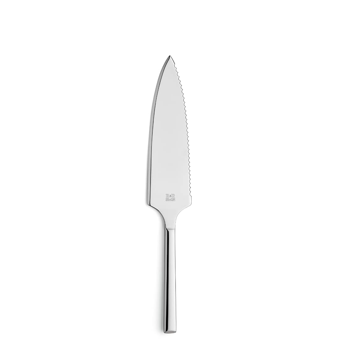 B&R 1107 - Set di 2 palette per torte, in acciaio inox, argento, set di palette, coltello da torta, posate da dessert in PVD