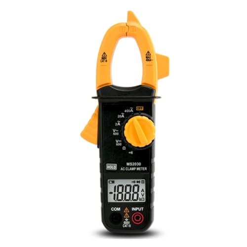 MS2030 2A-400A AC Medidor de Pinza Digital Multímetro AC DC Voltaje Corriente AC Resistencia Diodo miniatura 1