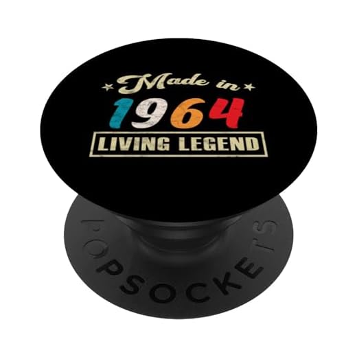 Hecho En 1964 Edición Limitada De Cumpleaños Vintage PopSockets PopGrip Intercambiable