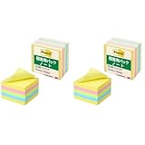 【まとめ買い】ポストイット 付箋 ノート キューブ パステルカラー 75×75mm 500枚 CP-33SE-AM