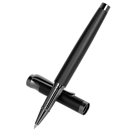 BOCIYER Liquid Ink Rollerball Pens - Nice Pens for Bullet Journal and Office Supplies - Fine Line, Luxury Pen Gift Box for teacher gifts，gifts for men&women(Black)