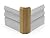 1" x 2 1/2" x 6" Oak Outside Corner Base Block, Trim Molding (1)