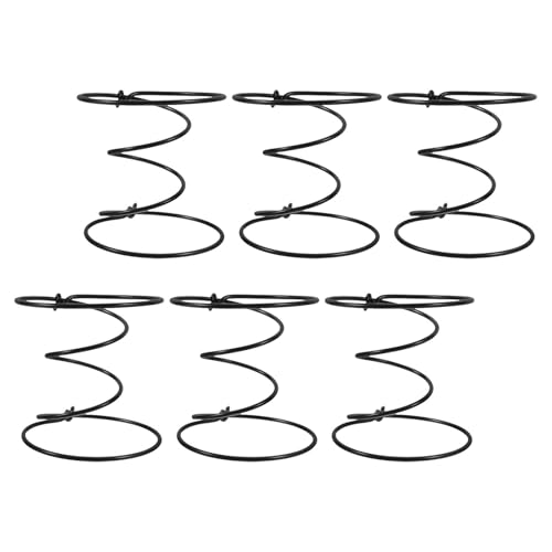 HOODANCOS 6 Resortes Helicoidales Metálicos para Asiento de Sofá 100 MM Altura Kit de Repuesto Doble Cono Resistente para Muebles Sillones Colchones y Reparación de Tapicería Hogar