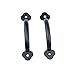 Antrader 3.15-Inch Zinc Alloy Refined Modern Pull Handle Furniture Knobs for Wardrobe Cupboard Drawer, Black, Pack of 6