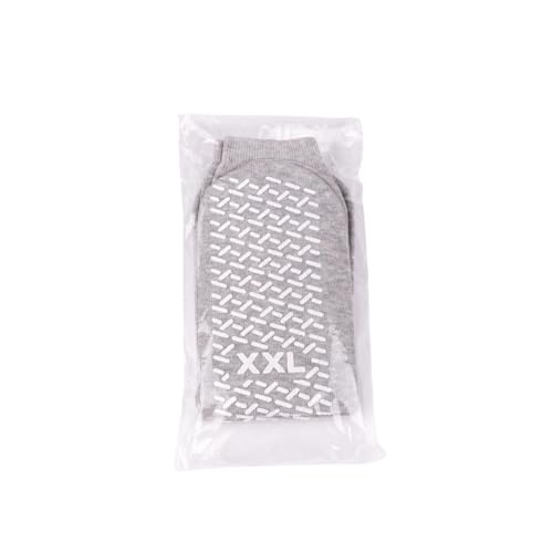 Slip Stop Safety Single Tread Slipper Socks | Non-Slip, Non-Skid Gripper Socks (3 Pair)3