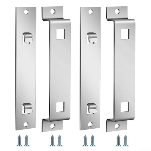 Reliable Bird House Hanging Solutions Soportes de acero inoxidable resistentes con tornillos (2 juegos)