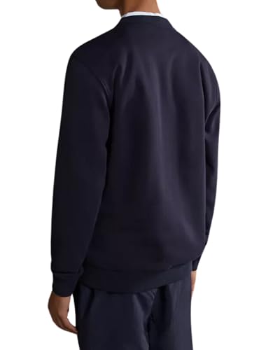 Napapijri Cardigan Ice Crewneck Man Cotton Blue Navy M Eu3