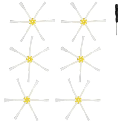 DianSung 6 Angolare Spazzole Laterali Accessori per irobot Roomba Serie 600/700/800/900 614 675 692 677 850 860 865 870 880 885 890 960 981, Parte di Ricambio per Robot aspirapolvere