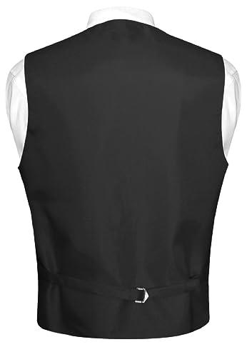 Men's Dress Vest Bow Tie Set Solid Color Bow Tie Vests for Suit or Tuxedo2