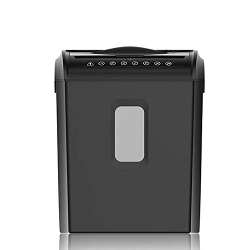 Broyeur papier micro-cut 6 feuilles destructeur cartes de crédit et CD