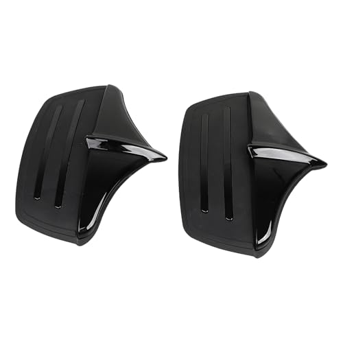 Image of Metal Rear Wheel Mud Flaps Fender Guards Accents Trim for Harley Tri-Glide Ultra Classics FLHTCUTG 2011-2023 and FLHXXX Street Glide Trikes 2011, #02 Black+Black