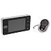 Produktbild Burg-Wächter Digitaler Türspion Door eGuard mit Klingel, Elektronischer Türspion mit Kamera und Monitor, Mit Nachtsicht, Türstärke 38-110 mm, 4,0 Zoll Display, DG 8200, Schwarz/Silber