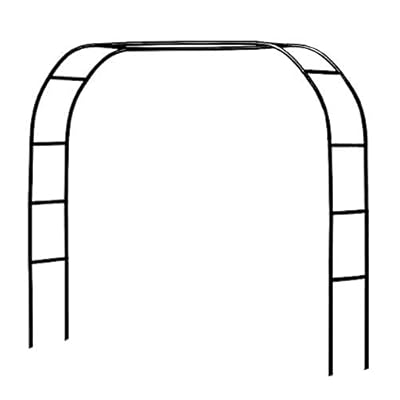 Metal Pergola Arbor,7.5 Feet Wide x 6.4 Feet High or 4.6 Feet Wide x7.9 Feet High,Assemble Freely 2 Sizes,for Various Climbing Plant Wedding Garden Arch Bridal Party Decoration Wide Arbor
