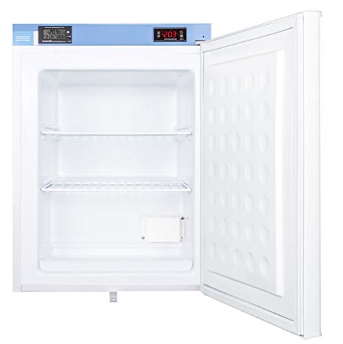 Accucold Fs30Lmed2 19 Compact Freezer With 1.8 Cu. Ft. Capacity Digital Thermostat Factory Installed Lock Manual Defrost Buffered Temperature Probe And Magnetic Door Gasket In White #TOP1