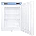 AccuCold FS30LMED2 19 Compact Freezer with 1.8 cu. ft. Capacity Digital Thermostat Factory Installed Lock Manual Defrost Buffered Temperature Probe and Magnetic Door Gasket in White