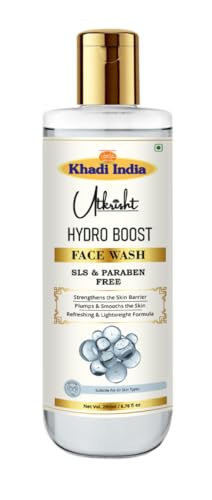 Image of Khadi Hydro Boost Face Wash 200ml | Hyaluronic Extract & Antioxidants | For Soft & Supple Skin | Deep Cleansing for Hydrated Skin | SLS & Paraben Free | All Skin Types | Men & Women