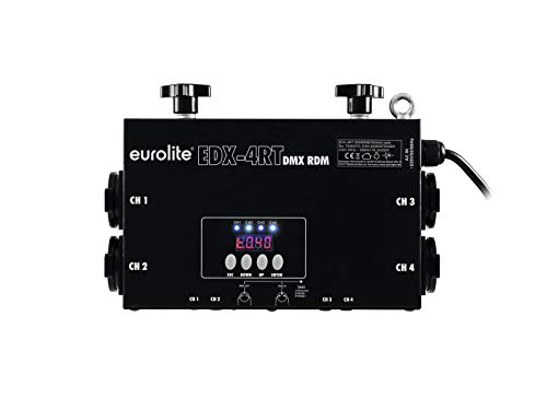 Eurolite EDX-4RT Variateur Pack DMX 4 canaux 3680 W 16 A + 4 Prises Schuko + Fixation Truss