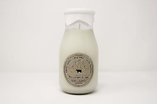 Scented Milk Bottle Home Candle
