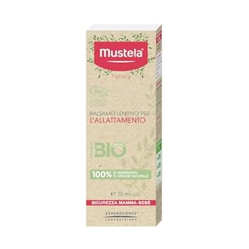 Mustela Balsamo per Allattamento all’Olio di Oliva e Glicerina, Seno, Tutte le Donne, Sicuro in Gravidanza e Allattamento - Protegge i Capezzoli, Previene le Ragadi, 100% Ingredienti Naturali (30ml)